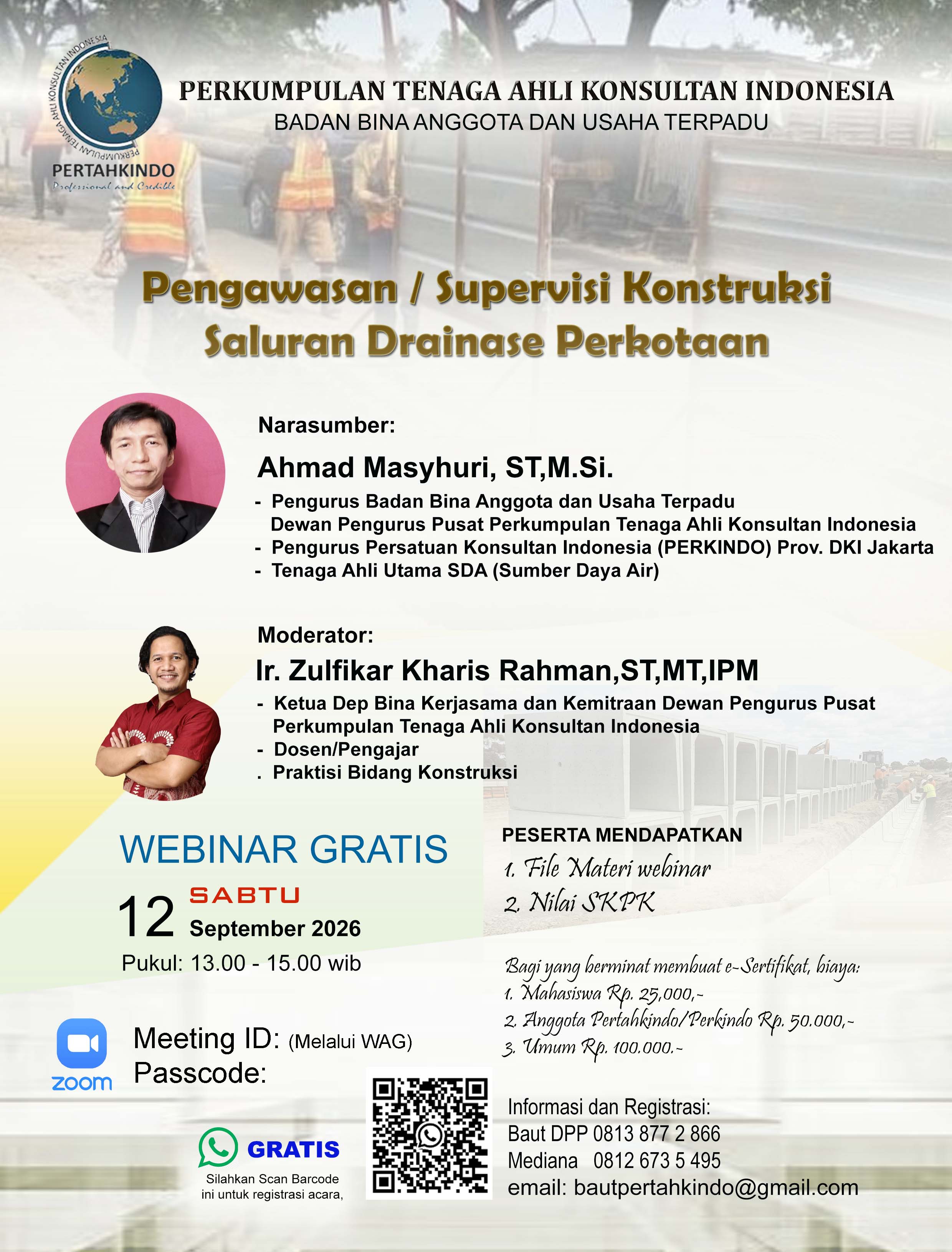 Pengawasan/Supervisi Konstruksi Saluran Drainase Perkotaan